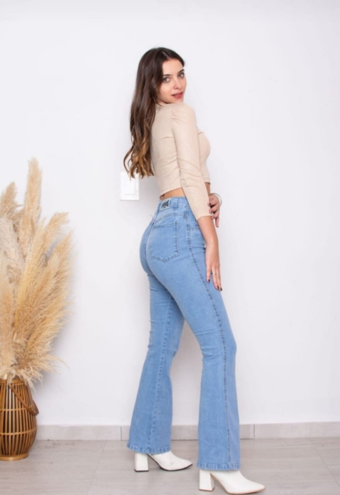 Jeans Oxford Mujer " Celeste " - Imagen 6