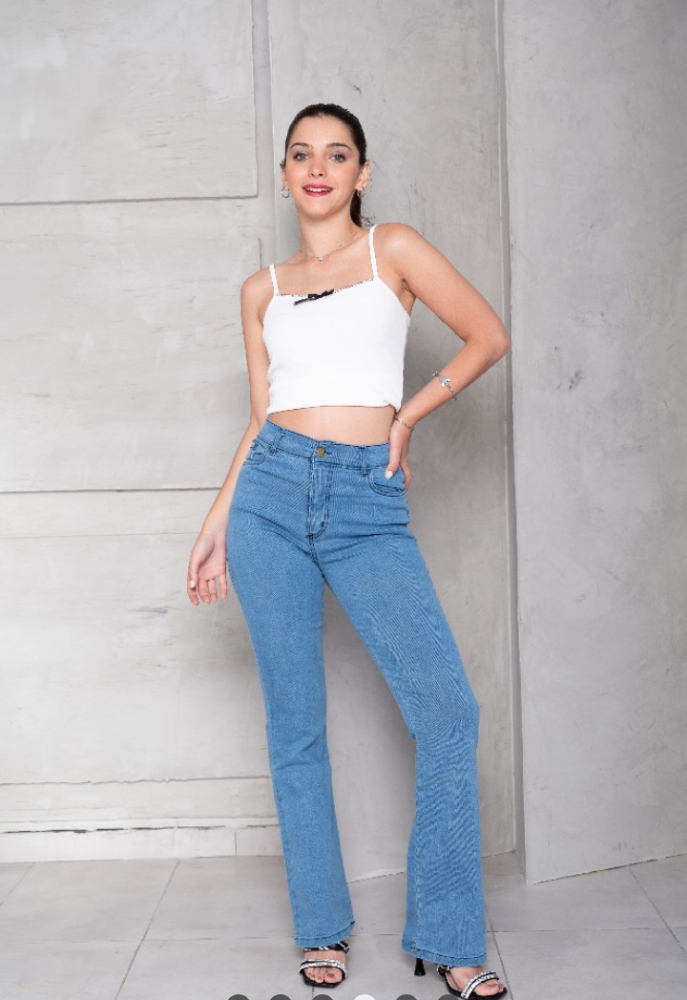 Jeans Oxford Mujer " Celeste " - Imagen 3