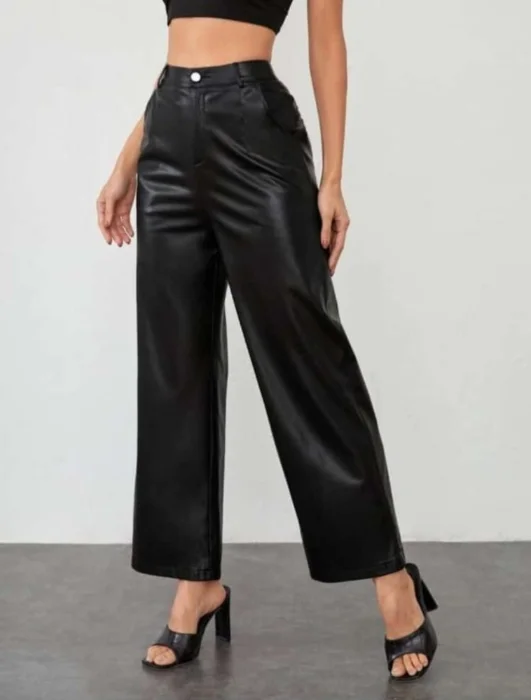 Pantalón Wide Leg Engomado Sastrero