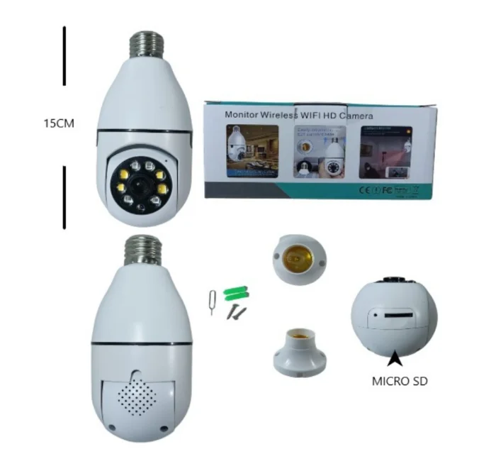 Camara de Seguridad 360 Visión Nocturna-wifi