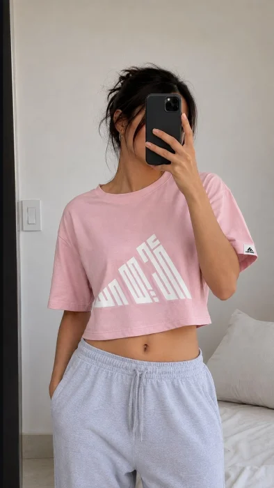 Crop Adidas Alto Relieve