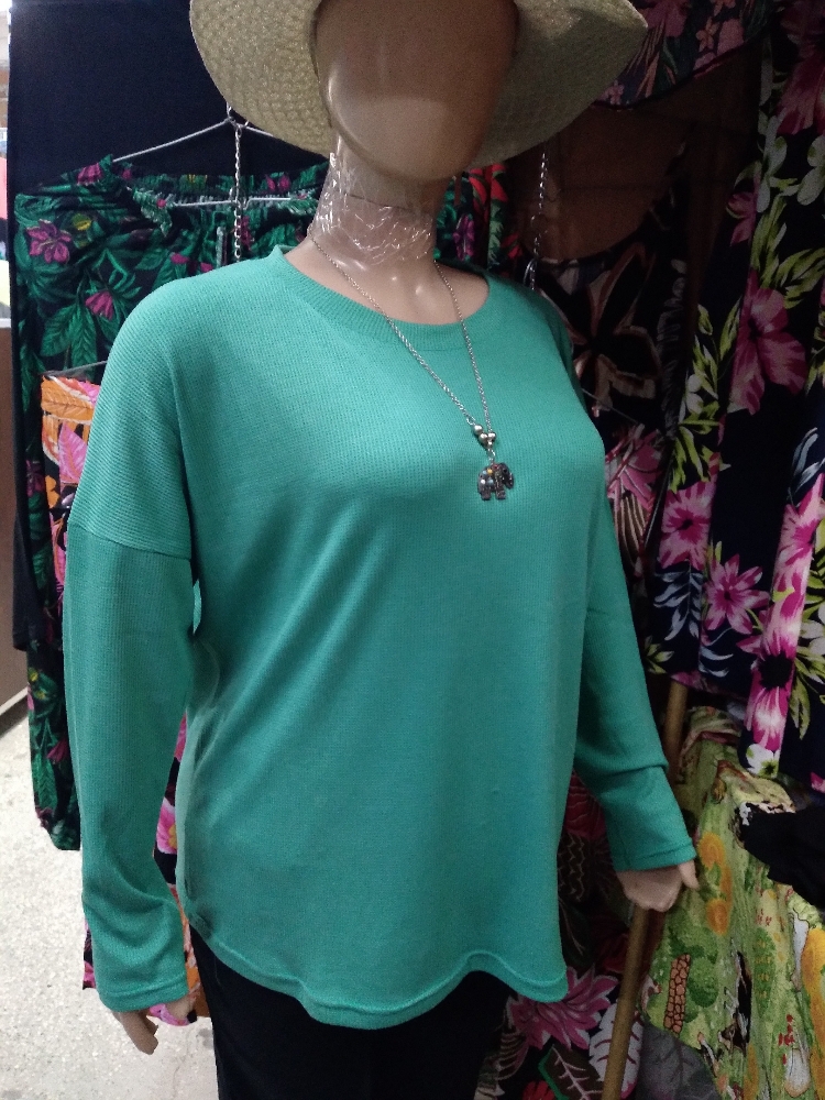 Sweater Tejido Wafle Talles Especiales - Imagen 1