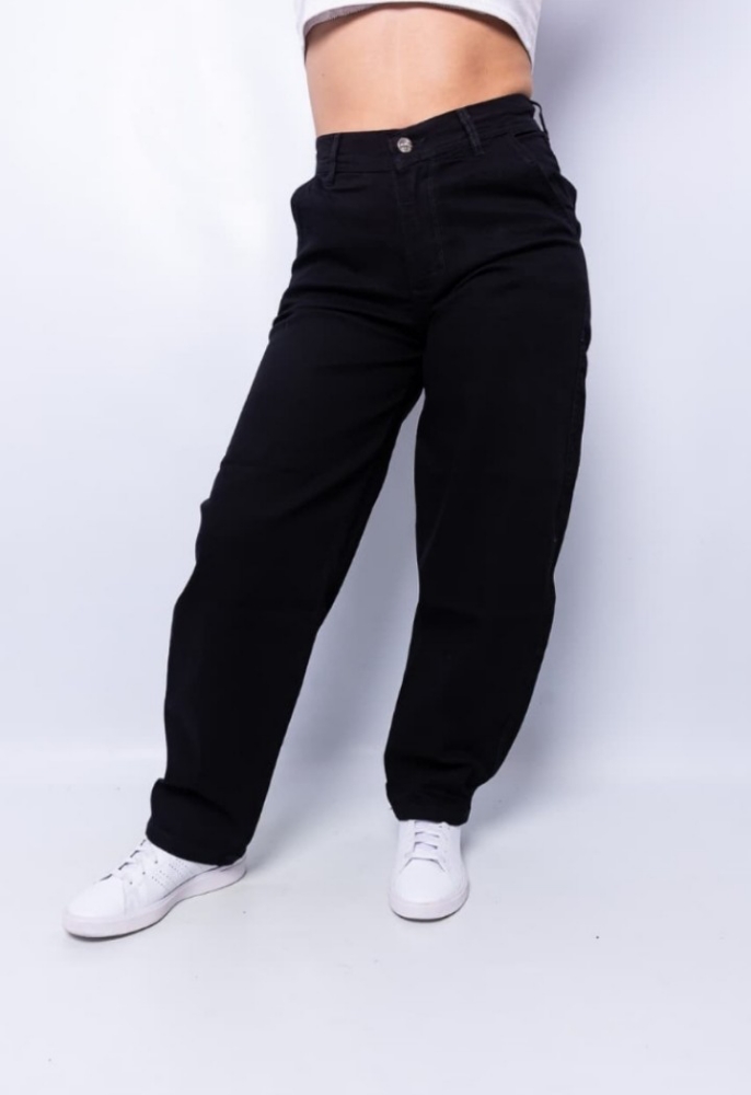 Jean Baggy Negro con y sin Regulador Dama - Imagen 8