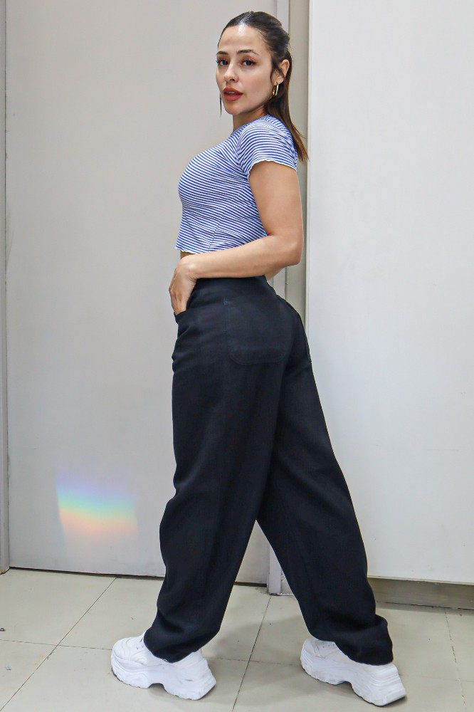 Jean Baggy Negro con y sin Regulador Dama - Imagen 5