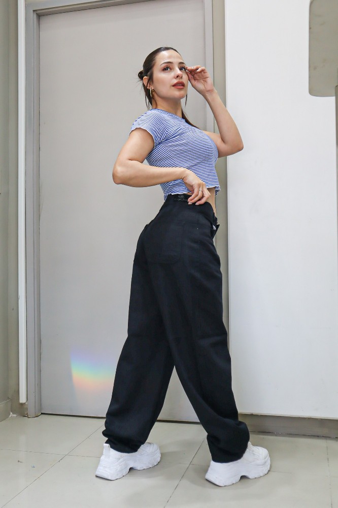 Jean Baggy Negro con y sin Regulador Dama - Imagen 6