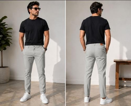 Pantalón Corte Chino Colores Vestir