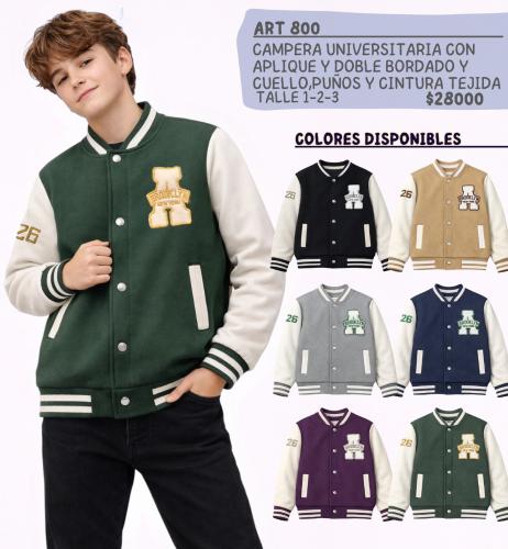 Linea Teen - Campera Universitaria