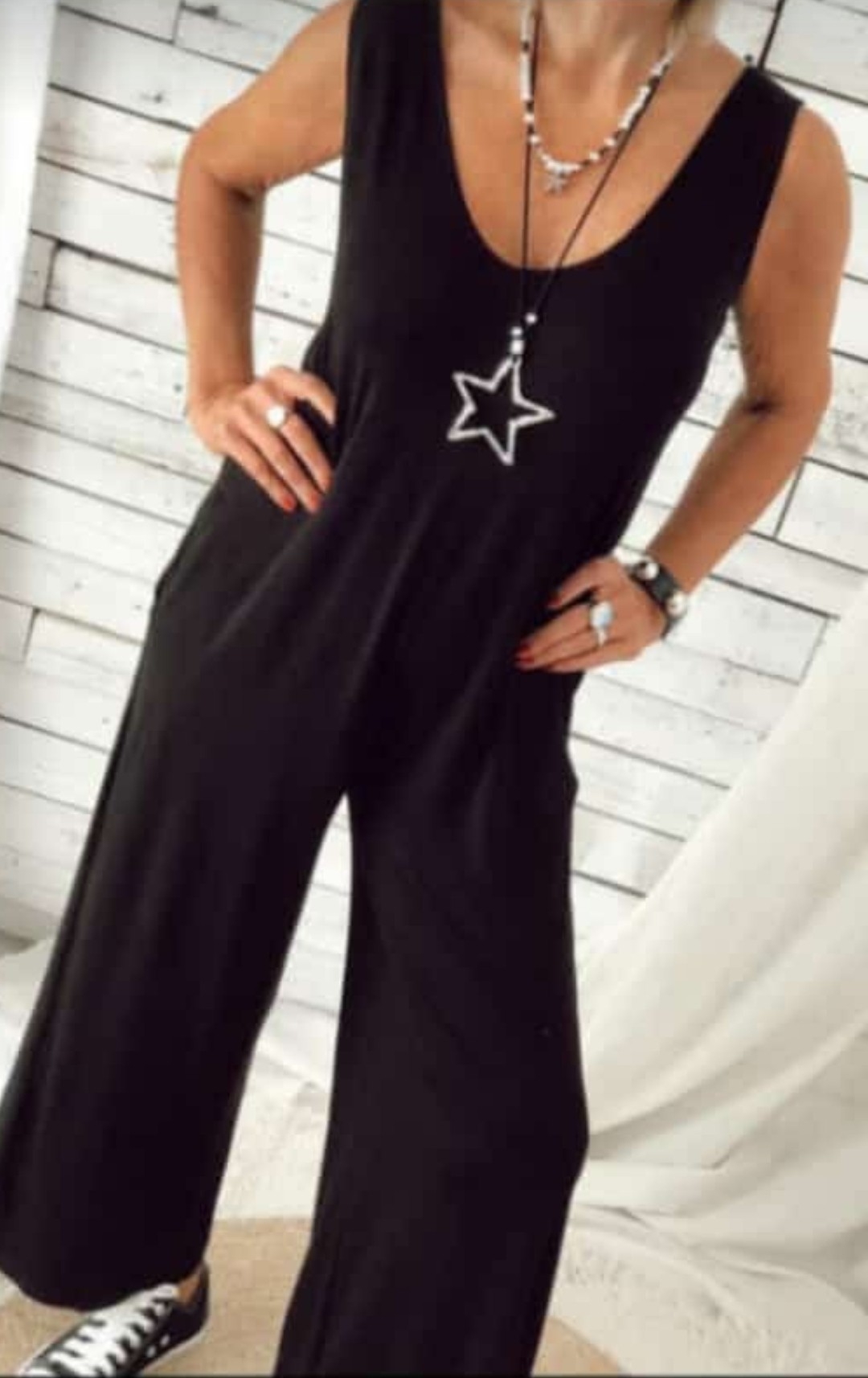 Art.5037 Mono Entero Pantalon Palazo - Imagen 2