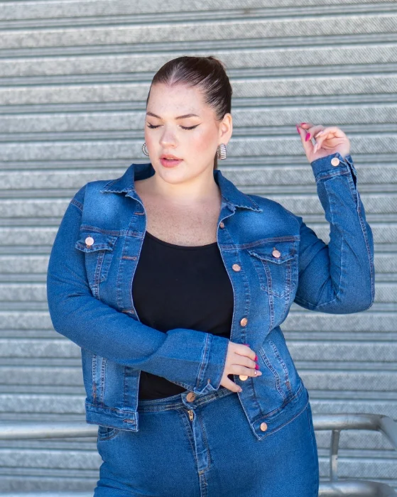 Campera de Dama Talle Especial (jeans)