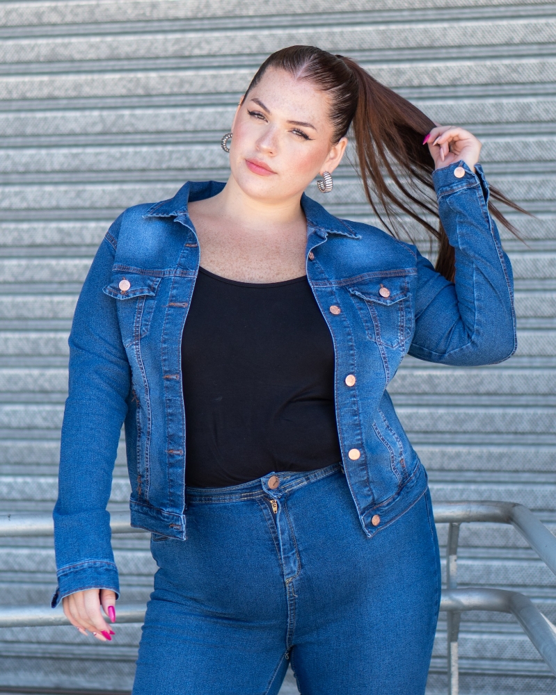 Campera de Dama Talle Especial (jeans) - Imagen 3