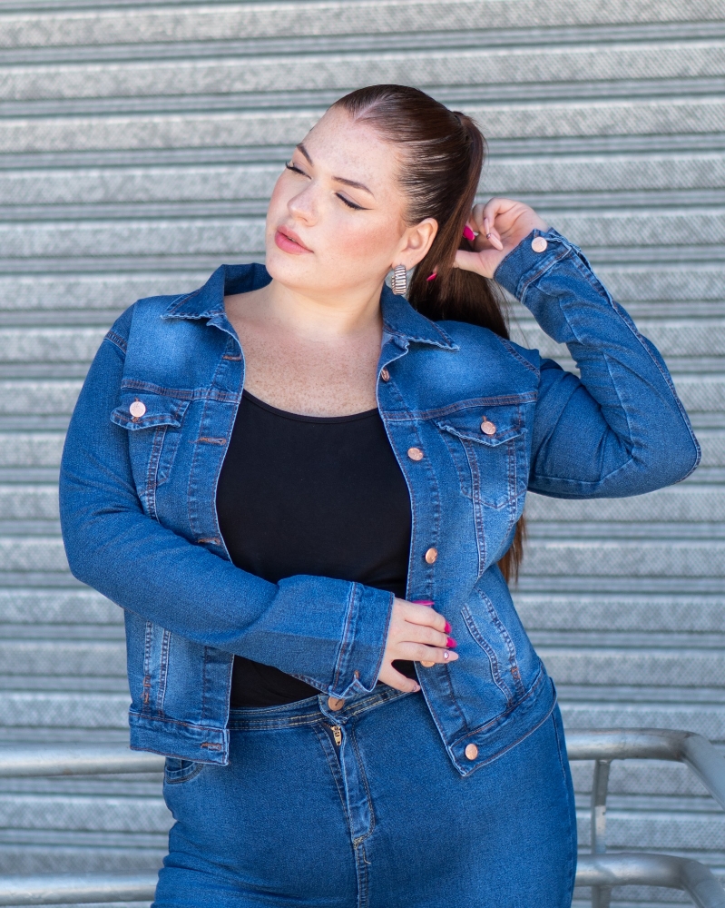 Campera de Dama Talle Especial (jeans) - Imagen 4