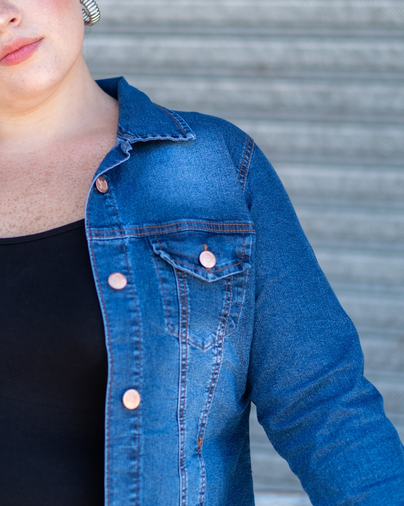 Campera de Dama Talle Especial (jeans) - Imagen 6