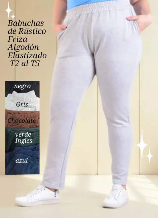 Babucha de Rústico Algodón Frizado
