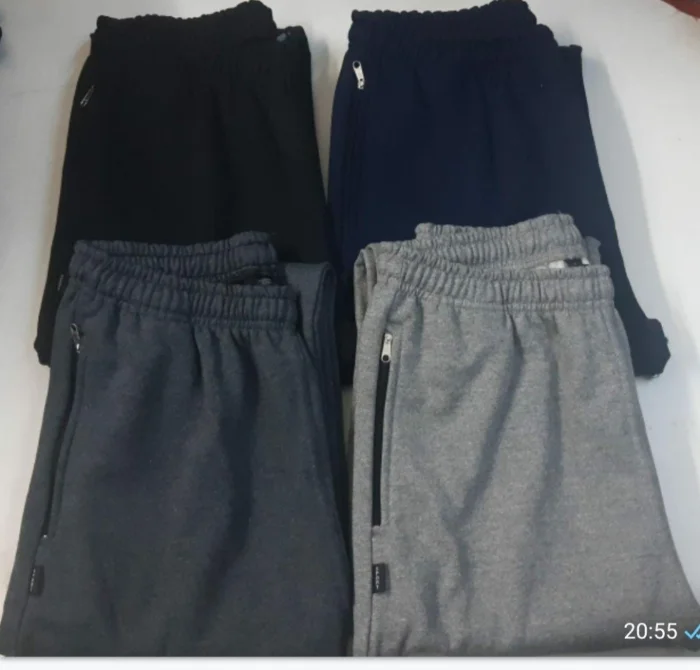 Pantalon Recto de Algodon Frizado