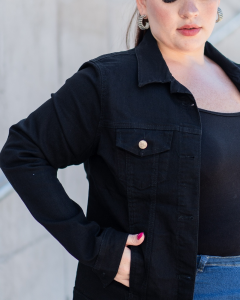 Campera de Dama Talle Especial (negro) - Miniatura 2