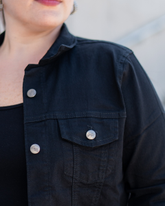 Campera de Dama Talle Especial (negro) - Miniatura 4