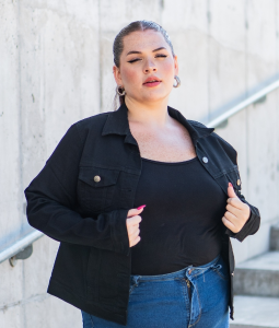 Campera de Dama Talle Especial (negro) - Miniatura 5
