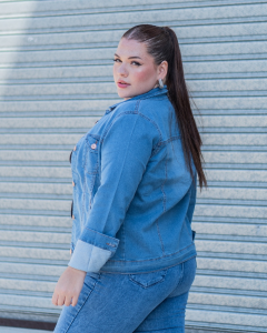 Campera de Dama Talle Especial (celeste) - Miniatura 2