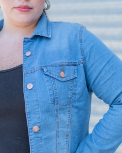 Campera de Dama Talle Especial (celeste) - Miniatura 3