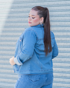 Campera de Dama Talle Especial (celeste) - Miniatura 6