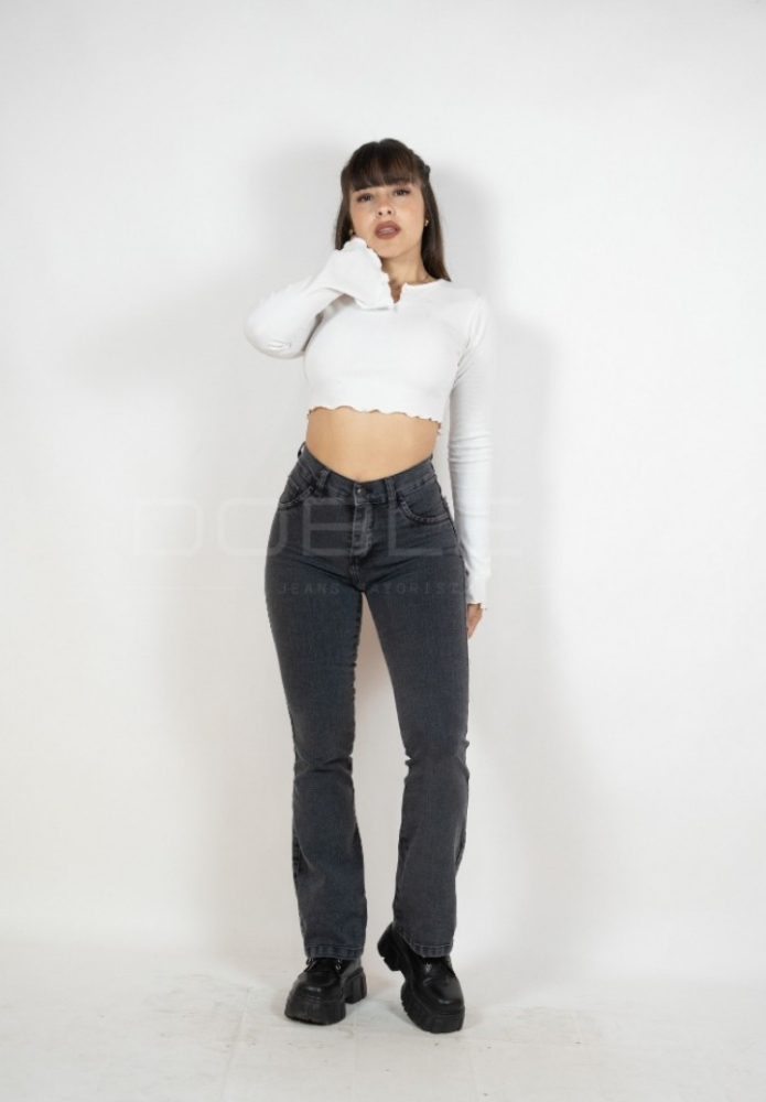 Jean Oxford Gris Oscuro Dama - Imagen 4