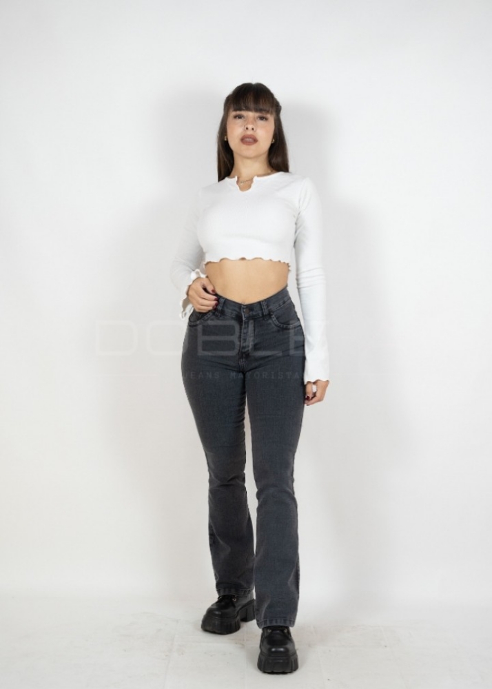 Jean Oxford Gris Oscuro Dama - Imagen 5