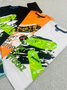 Camiseta Manga Larga Estampada Skater