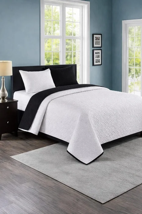 Cubrecama Reversible de Verano Tamaño Twin, Queen y King