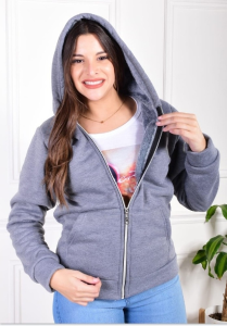 Campera de Jersey con Piel