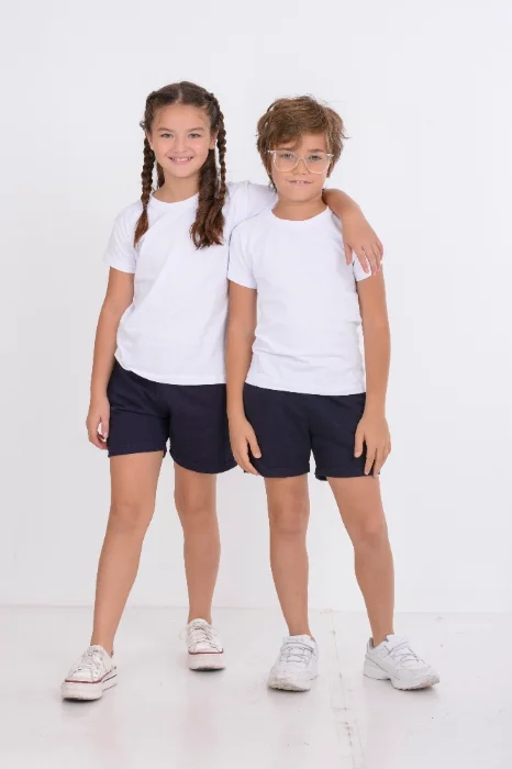 Remera Algodón Niños Colegial