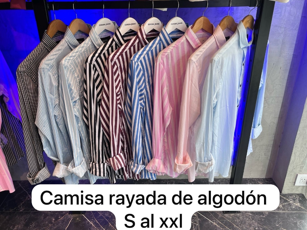 Camisa Algodón Rayada - Imagen 2