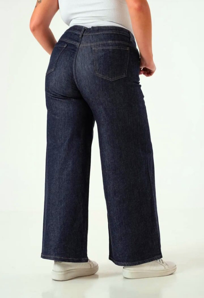 Jean Wide Especial Azul Dama Palazo - Imagen 2