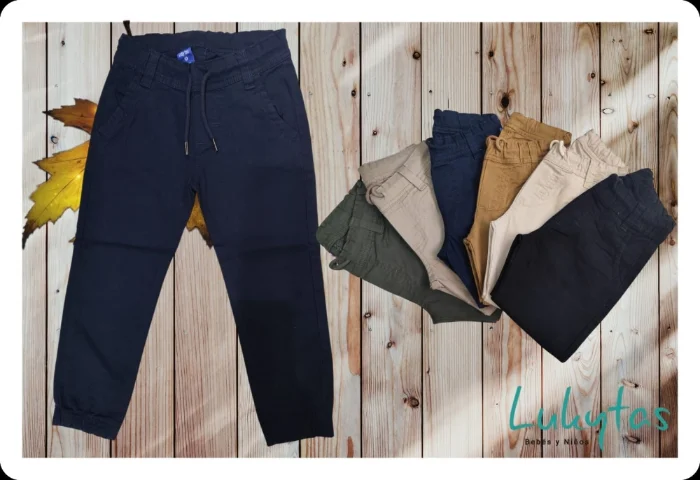 Jogger Clásico de Gabardina [niño]