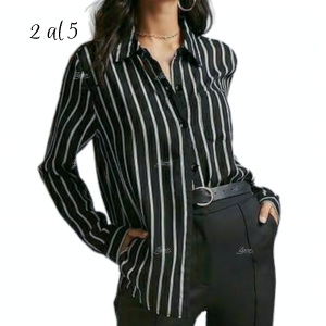 Camisa Manga Larga Rayada