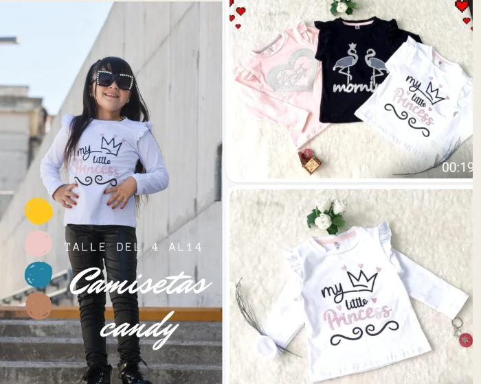 Camisetas Candy Niñas