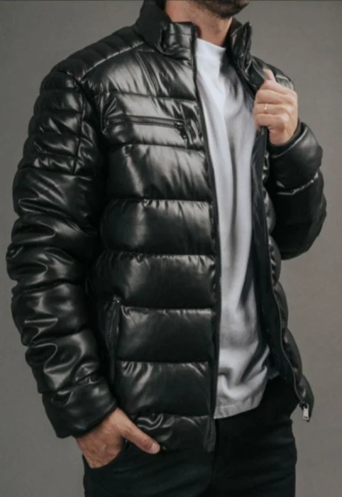 Puffer Campera Engomada Hombre Importado