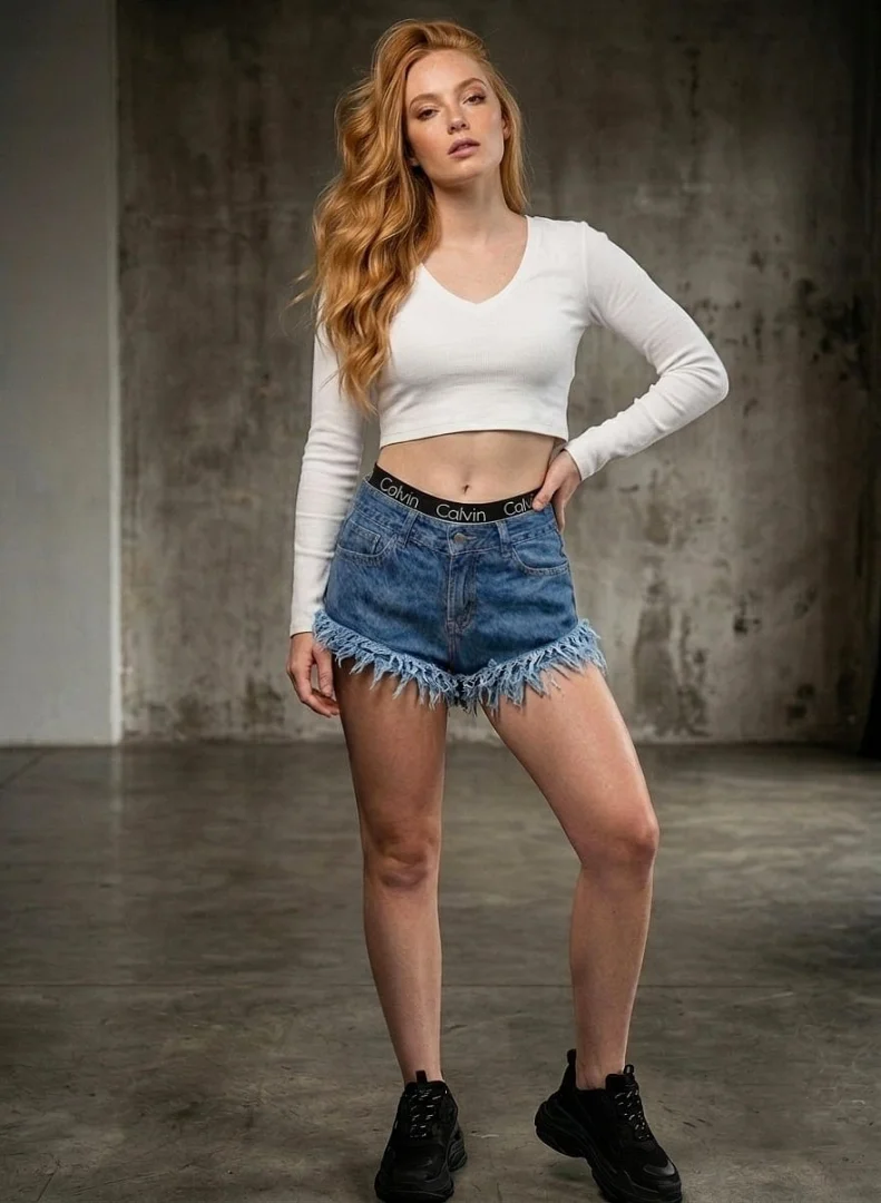 Short Jean Playero Calvin Dama - Imagen 7