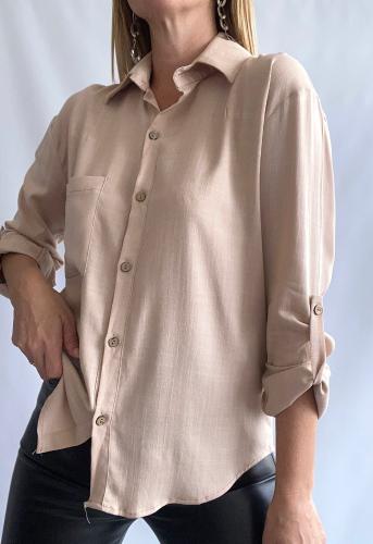 Camisas Lino Manga Larga Talles 2,3,4,5,6 X Curva - Miniatura 5