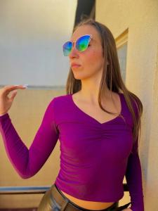 Remera M/larga Escotado y Frunce.