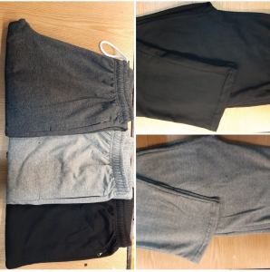 Pantalon Recto con Cierre de Algodon Rustico
