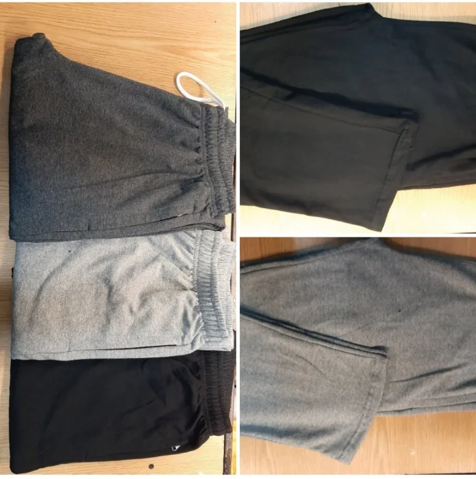 Pantalon Recto con Cierre de Algodon Rustico