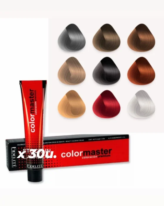 30 Tinturas Profesionales Color Master de Fidelite