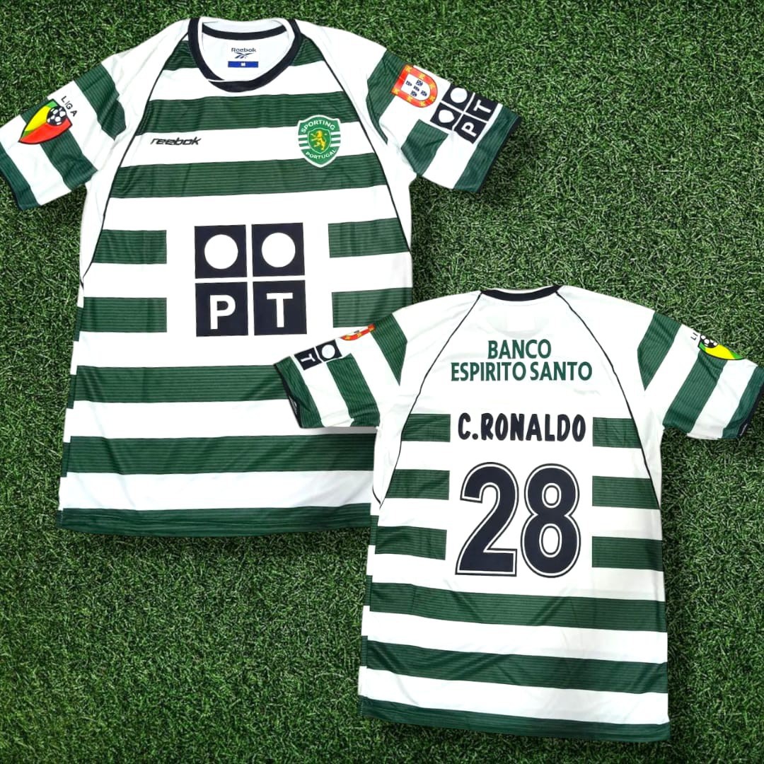 Camiseta Sporting Lisboa Retro Ronaldo 2002 - Imagen 1