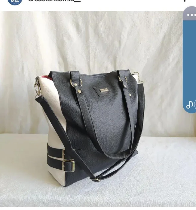 Bolso Cartera Combinada con Habillas