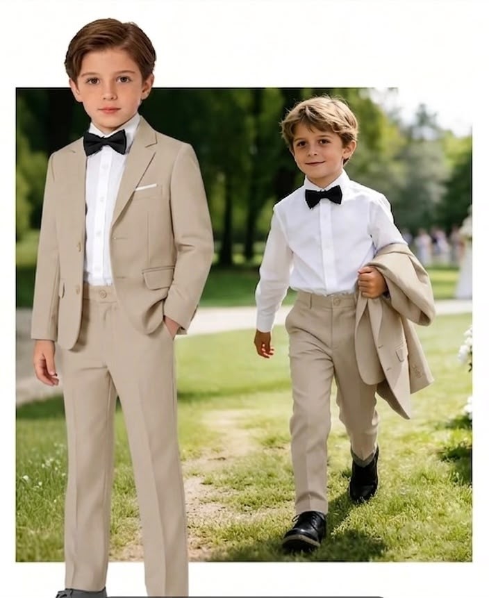 Traje Niño Gris Saco y Pantalón - Imagen 6