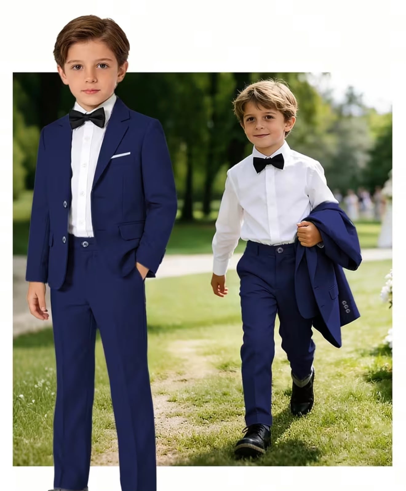 Traje Niño Gris Saco y Pantalón - Imagen 7