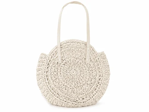 Bolso Redondo de Rafia