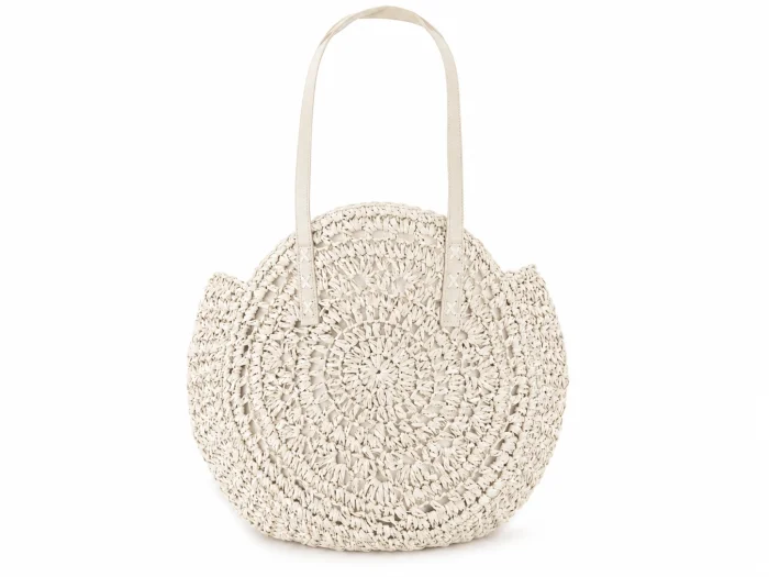 Bolso Redondo de Rafia