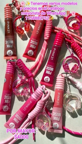 Balsamos - Lipglos con Llavero de Pink 21
