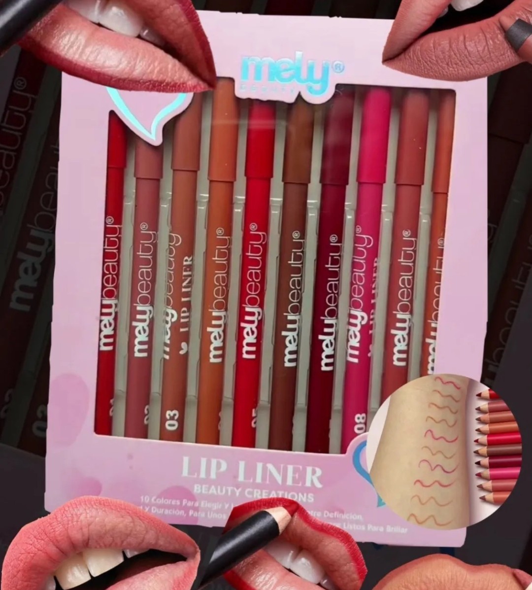 Delienador de Labios X10 en Caja de Mely (larga Duración) - Imagen 2